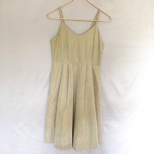 Tan Suede Sundress